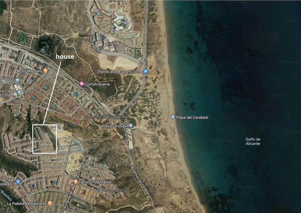 Bungalow Con Terraza, Piscina Y Vistas Al Mar Gran Alacant Εξωτερικό φωτογραφία